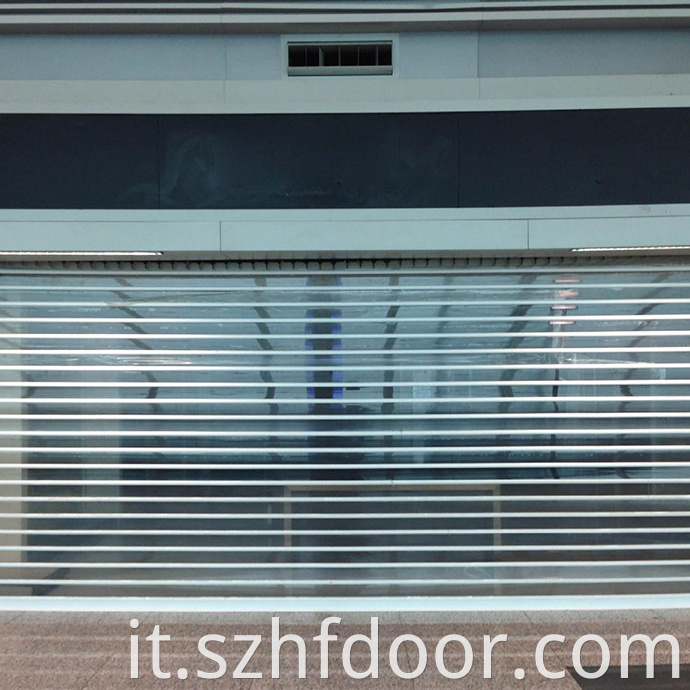 PVC folding crystal door